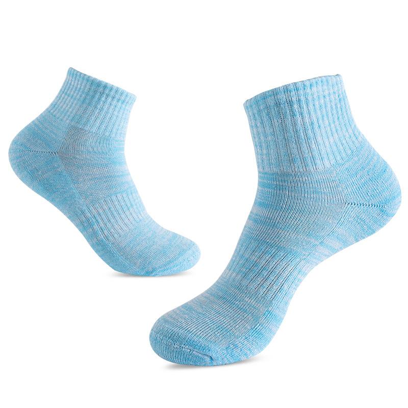 

Спортивные компрессионные носки для бега, женские хлопковые спортивные носки для бадминтона до щиколотки с низким вырезом и поддержкой арки WomenUS 5-9 EU 36-40 синий