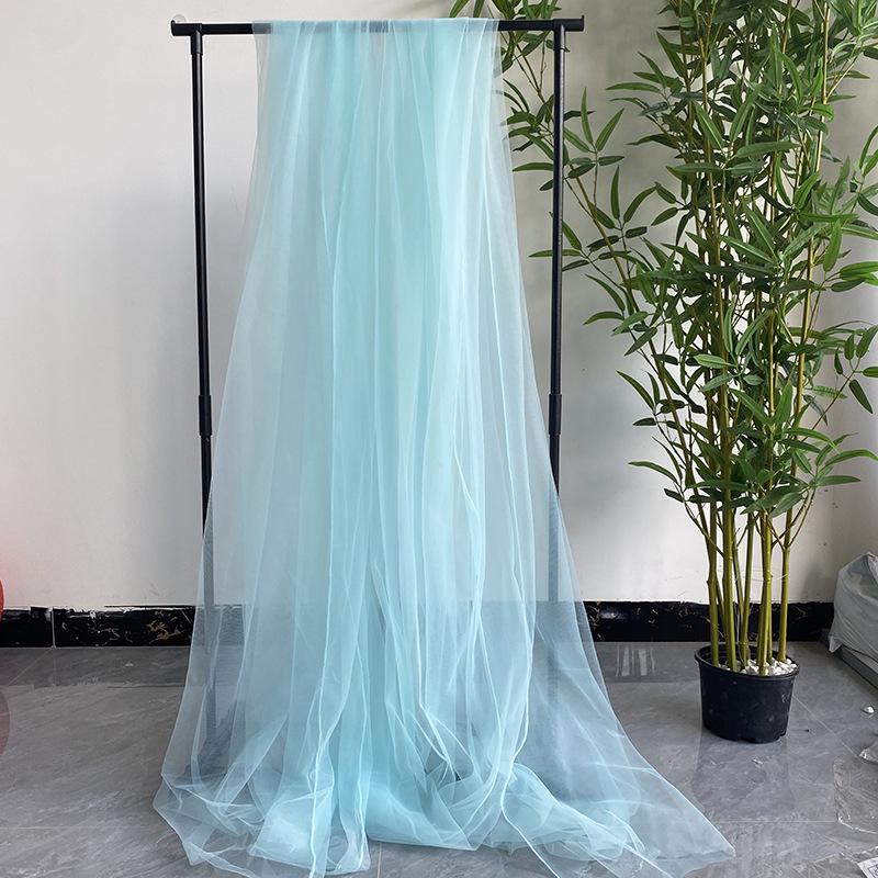 White Gauze Wedding Arch & Ceiling Drape – Chinese Style Outdoor Photo Backdrop