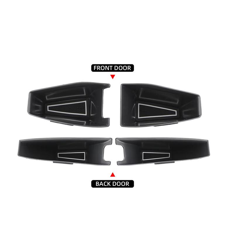 For Tesla Model 3 2017-2024 for Tesla Model Y 2020-2024 ABS Door Handle Storage Box Car Handle Stowing Tray Organize Accessories
