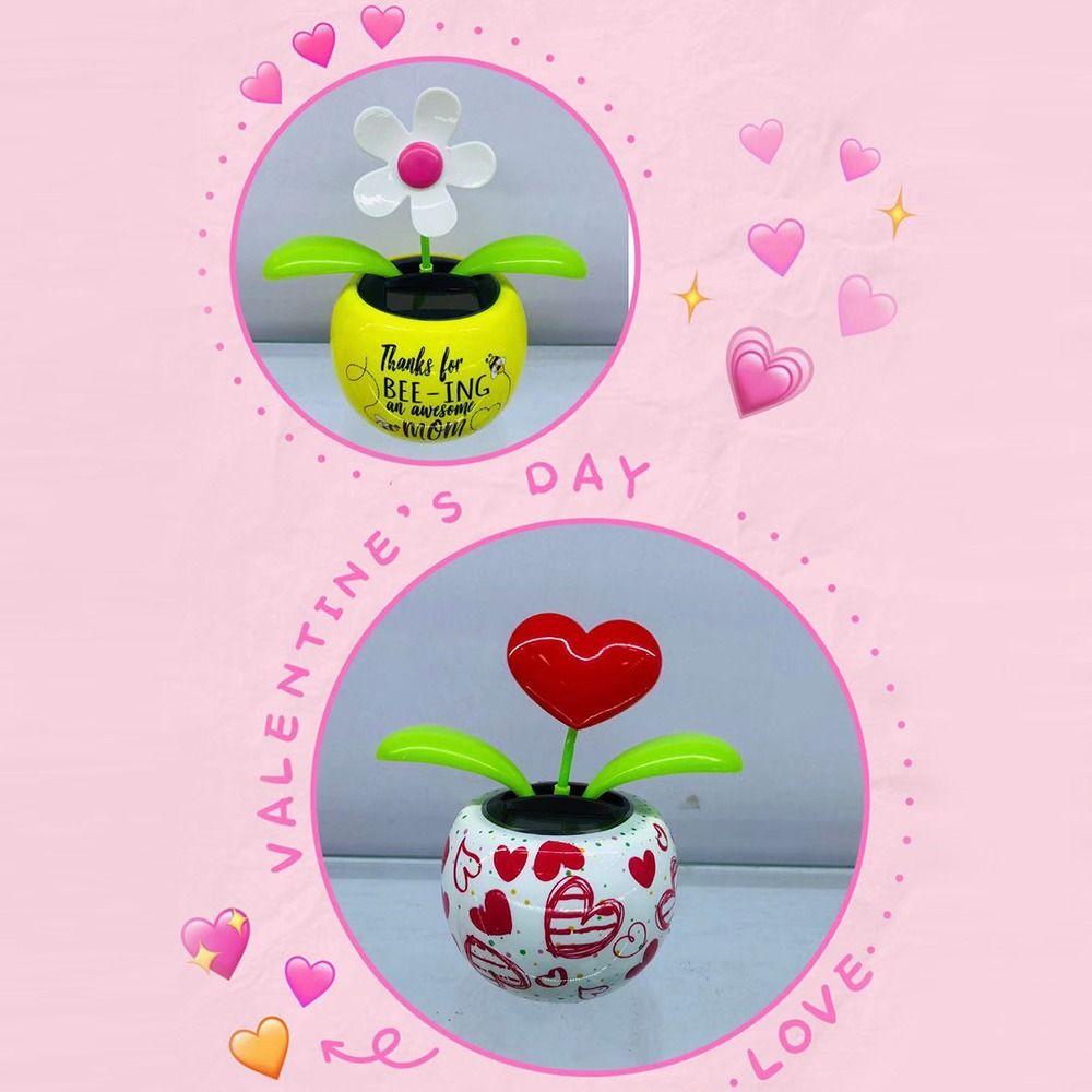 Accessories Animated Bobbleheads Dancer Car Dashboard Decoration Solar Dancing Swinging Flower
