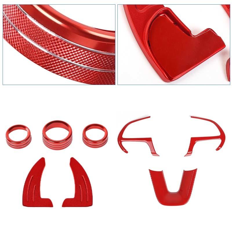 Steering Wheel Decoration shift Paddles air Conditioning Audio Switch Decorative Ring Fit For Dodge Charger For Dodge Challenger Charger