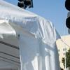 Garden Reception Gazebo Tent Marquee Waterproof PE Steel Tube 7.98L X 3.92W X 2.8H M White New 14