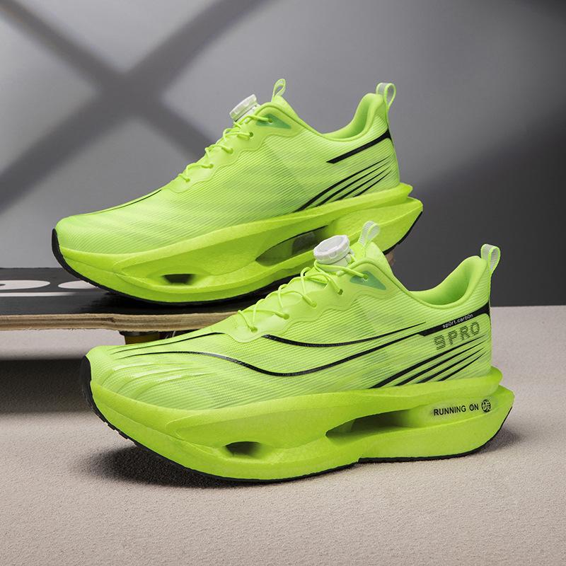 New Red Rabbit 9PRO Running Shoes Boys and Children Students Rotating Button Body Test Breathable Lightweight Carbon Board Moving Shoes Women's 8PRO