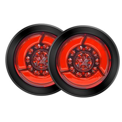 Lámpara Trasera de Camión LED Aoling 24v Luz Trasera Redonda para Remolque Giro Trasero Redondo