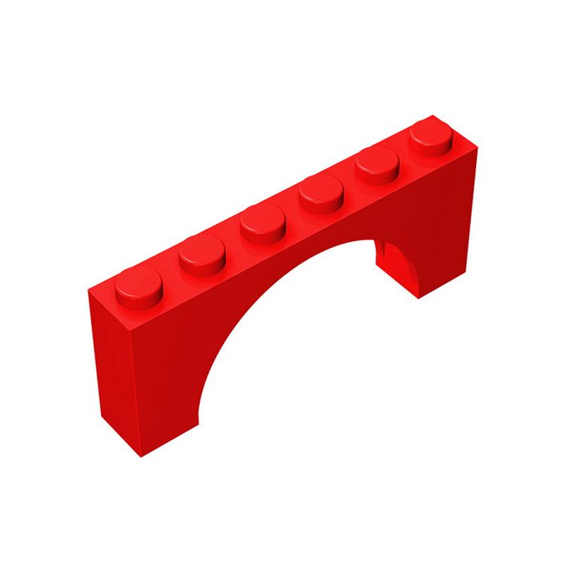 MOC 10PCS 15254 Arch 1x6x2 Building Blocks Kit Thick Top Underside Bricks Particle Educational  Toys Children Birthday Kid Gifts