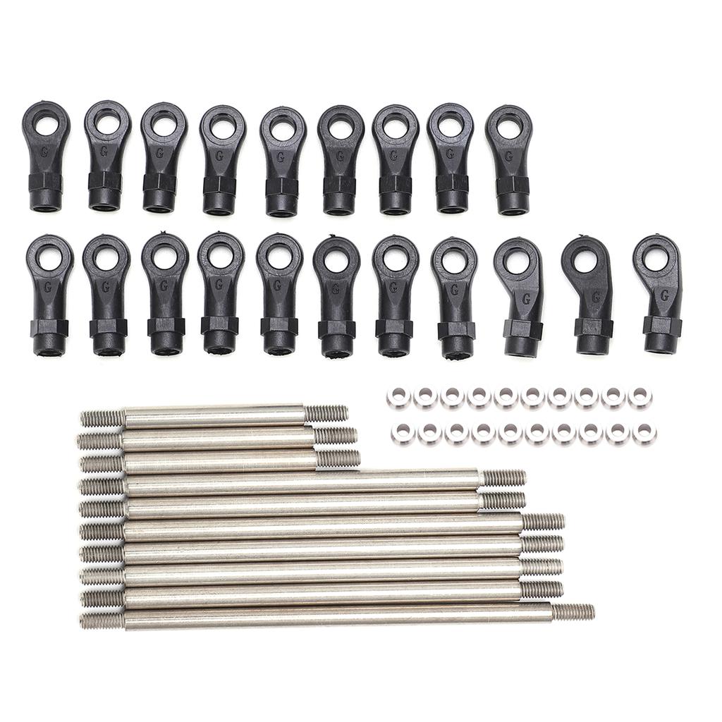 RC Metal Link Tie Rod Pull Rod with End Ball Set for Traxxas TRX4 313mm Wheelbase 110 RC Car