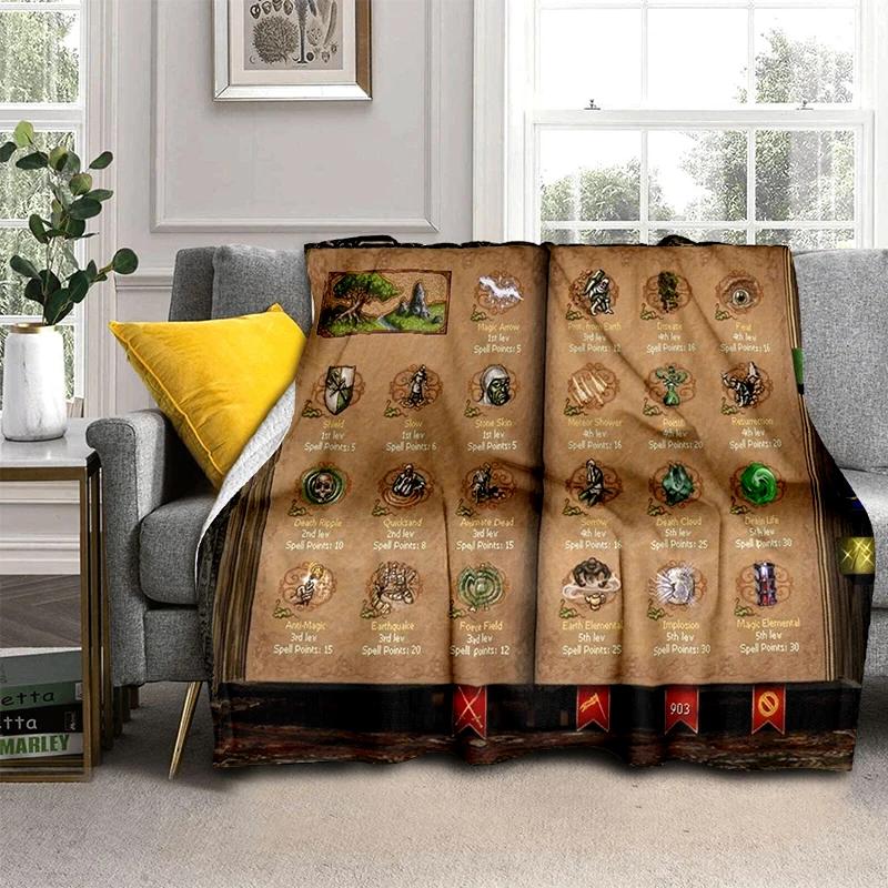 HOMM3 Heroes of Might and Magic Map 29 Style New Treasure Chest Blanket,Soft Throw Blanket for Home Bedroom Bed Sofa Travel Kid