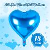 12Pcs Inflatable Heart Foil Balloons 18 Inch Valentine's Day Balloon  Birthday Party