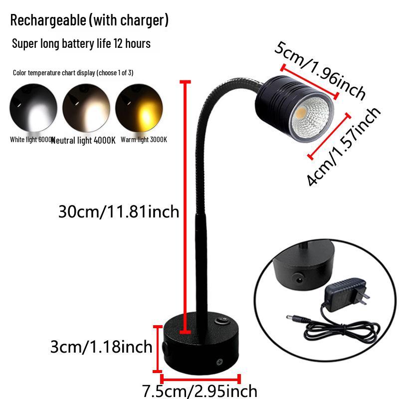 Wireless Jewelry Display Spotlight with Battery