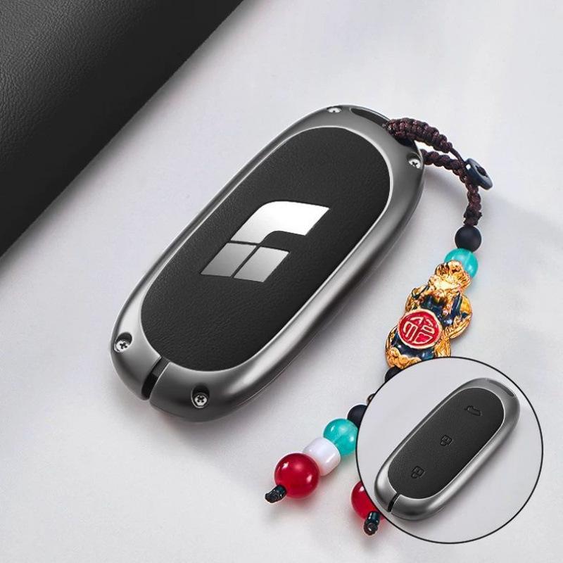 Ideal L6-L9 Key Case: Premium Full-Coverage Metal Shell for Car Accessories, Suitable for Men and Women.