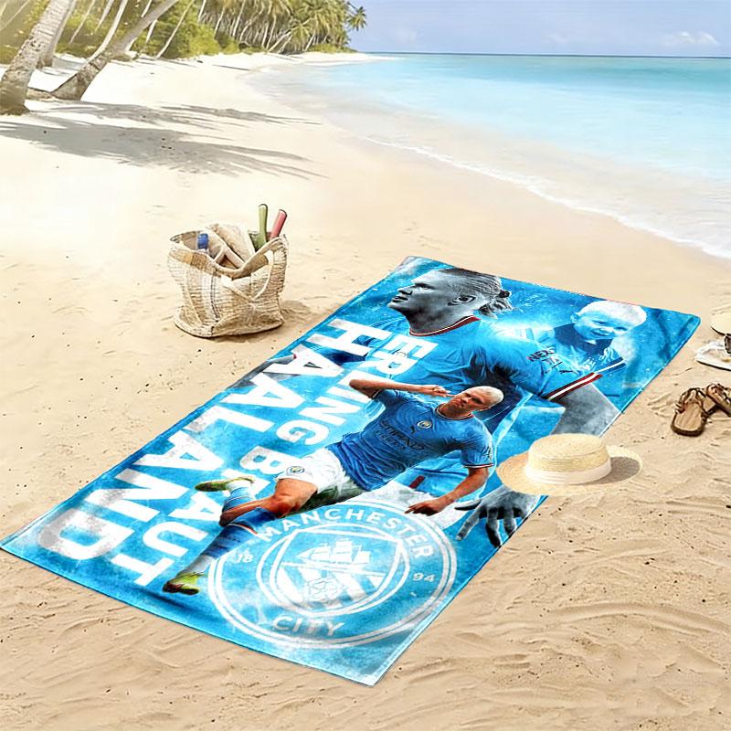 Erling Haaland Hero Beach Towel, Large Soft Quick Dry Towel for Beach Camping Swimming