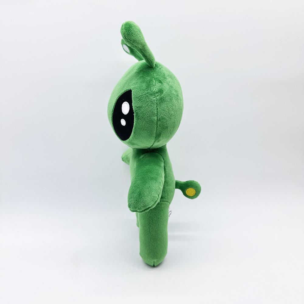 34Cm Green Alien Plush Toy Anime Tentacled Horn Alien Monsters Horror Doll Halloween Decor Soft Stuffed Throw Pillow Kids Gifts