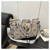 Minimalist Womens Tote Bag With Corduroy Material For Daily Commuting And Fashion Style