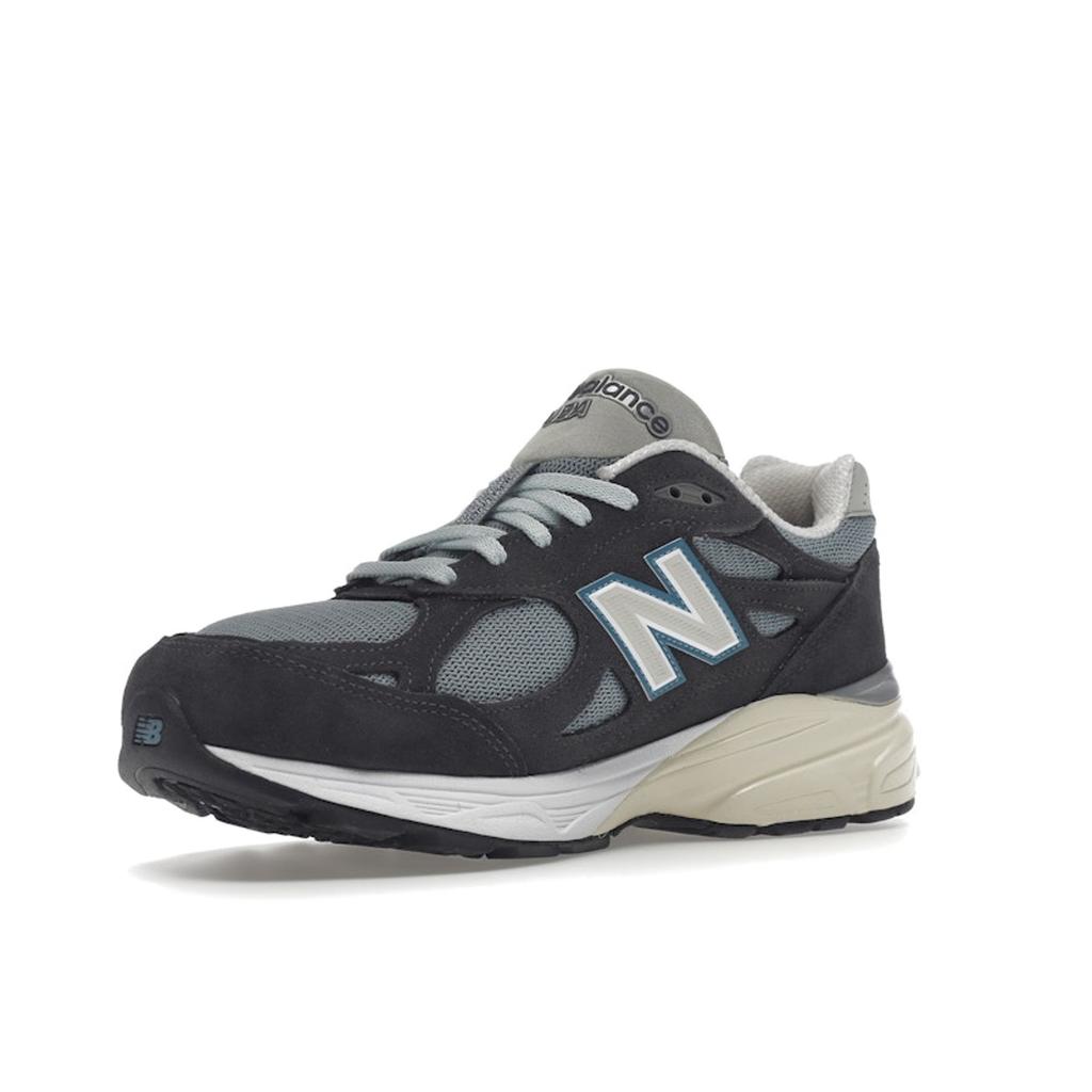 Kith X New Balance 990v3 Made In USA Steel Blue Unisex Sneakers Grey CL M990KS3