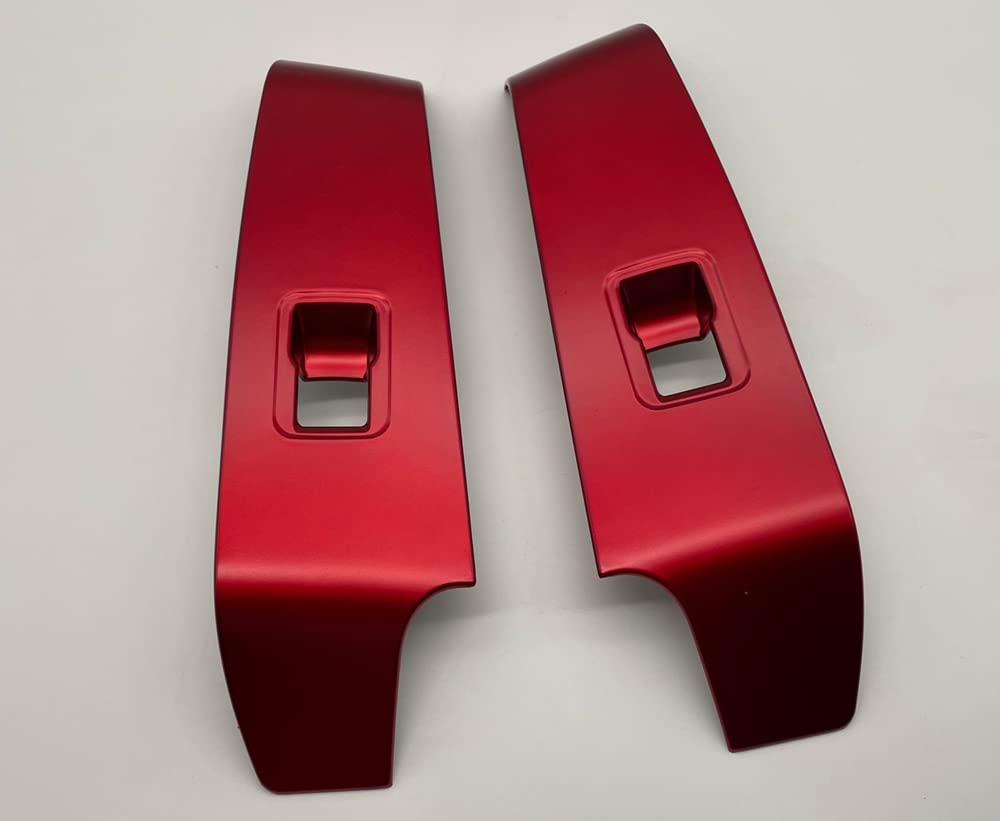 MEKOMEKO ABS Resin Power Window Switch Covers for Honda Civic 11th Generation Red 4-Piece (FL1) (Right-Hand Drive) - (C11-BLSJR)