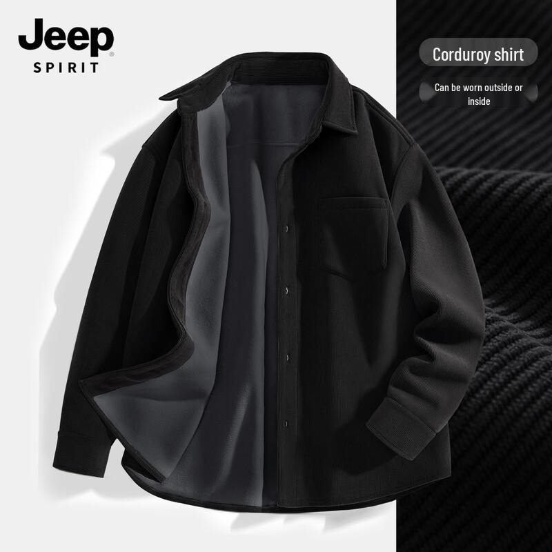 

JEEP SPIRIT Men s Corduroy Casual Shirt Jacket M