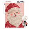 Santa Claus Pearl Painting Kit Frameless DIY Sparkling Bead Art Craft Holiday Decor Handmade Relaxing Creative Gift for Home Wall Art Decor