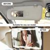 LED Car Sun Visor Vanity Mirror, Dimmable Rechargeable Vehicle Touch Screen Cosmetic Mirror With 3 Light Modes & 60LEDs, Auto Interior Rear View
