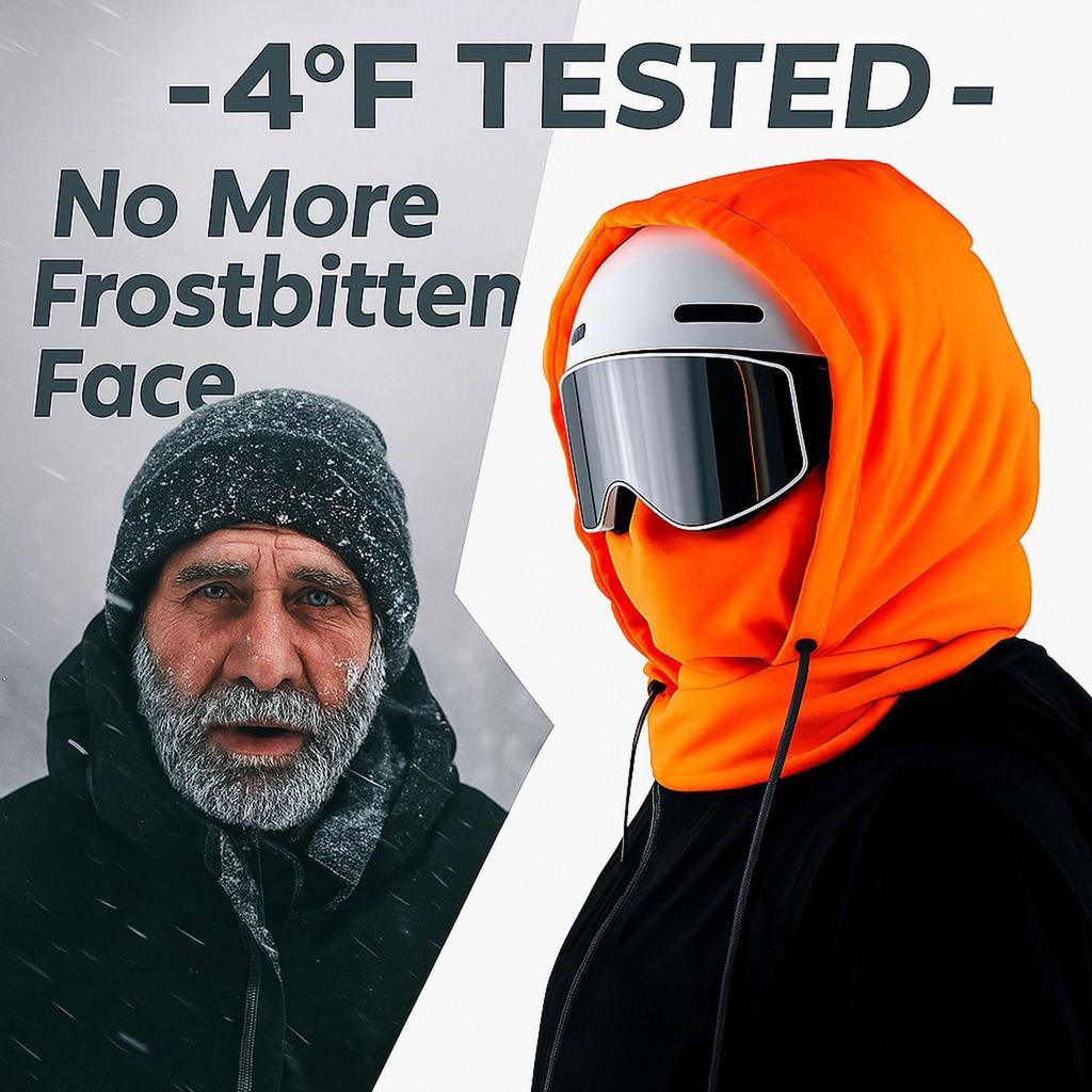 Fleece Hood Fleece Breathable Warm Headwear With Adjustable Drawstring Motorcycle Face Cover For Cycling Dust Outdoor Work
