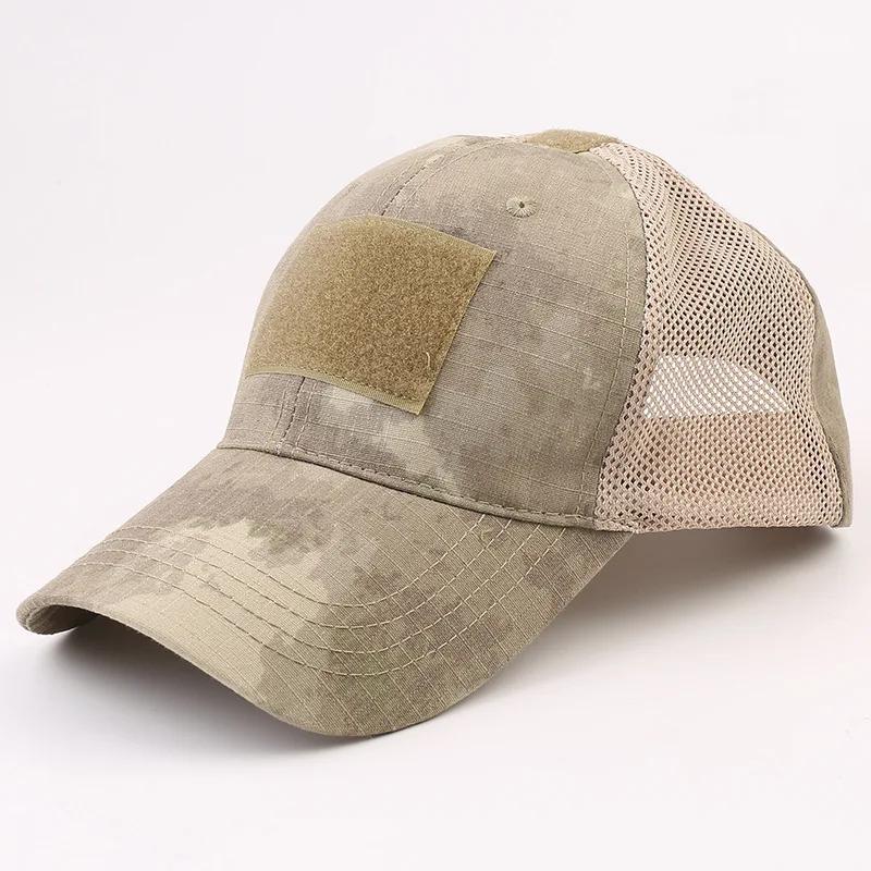 Camouflage Outdoor Baseball Caps Mesh Tactical Hiking Fishing Sport Adjustable Snapback Contractor Dad Hats Men Women