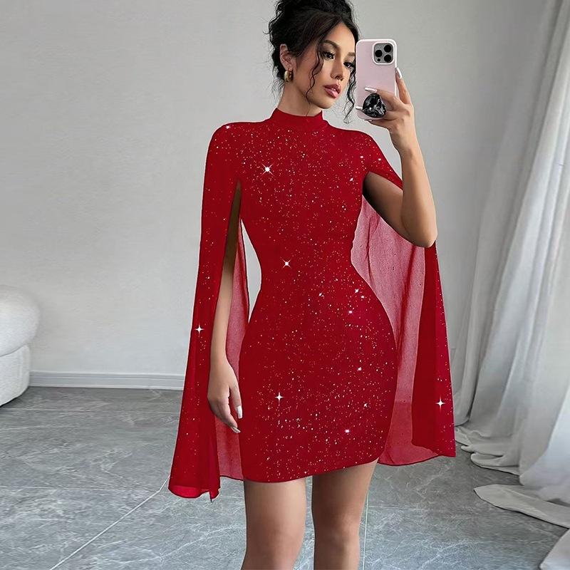 European Style Elegant Slim Fit Maxi Dress Women Clothing M