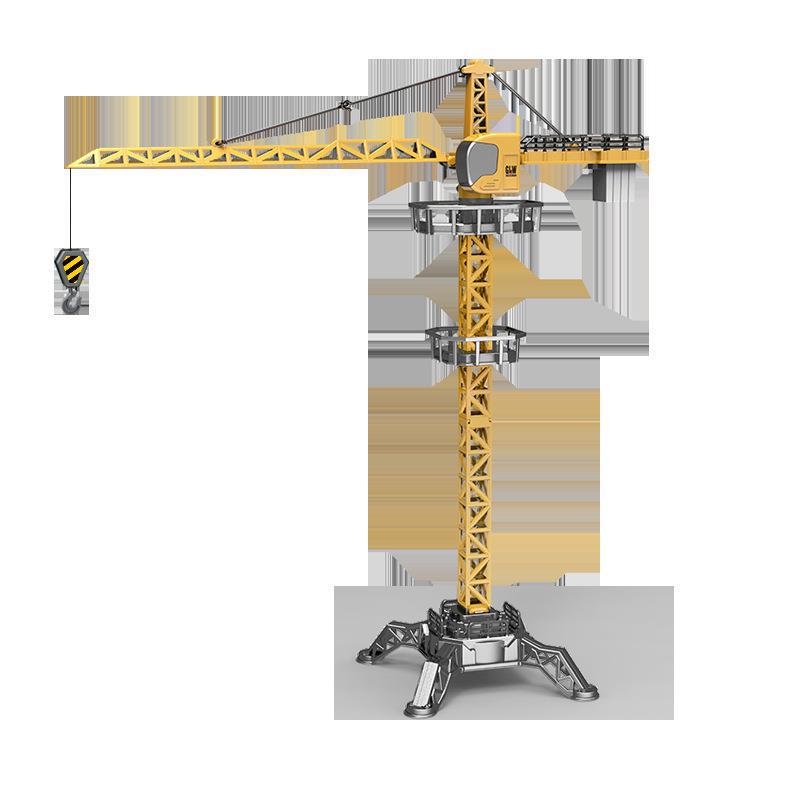 Free Shipping - Alloy Simulation Tower Crane Engineering Toy for Boys Ages 3-8