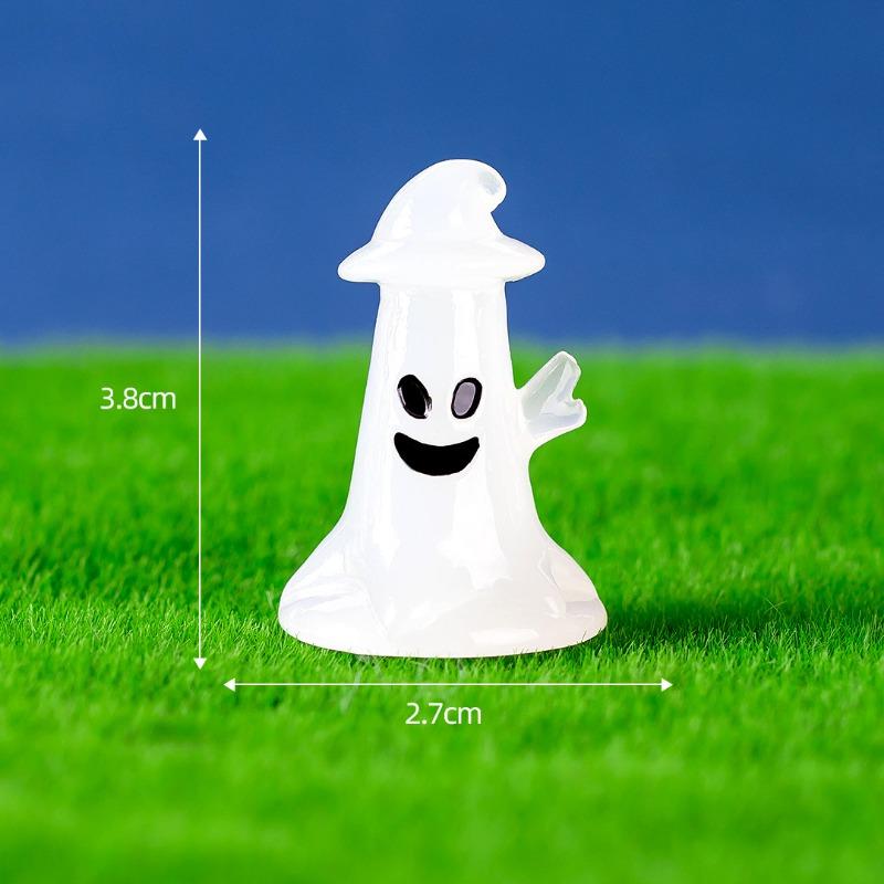 Micro-landscape Luminous Halloween Cute Ghost Devil Pumpkin Decorative Accessories Resin Small Ornaments