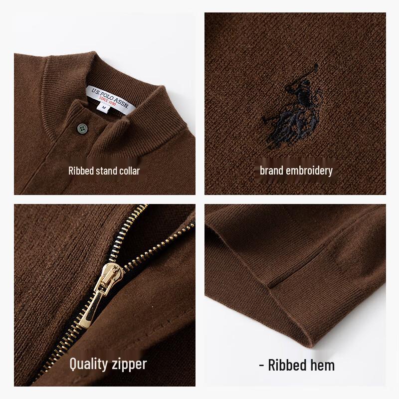 U.S. POLO ASSN. Men's Pure Wool Turtleneck Sweater