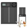 Solar-Powered Automatic Chicken Door: Waterproof Aluminum with Timer & Light Sensor for Coops & Pets