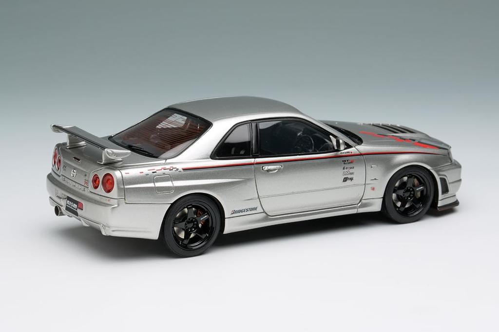 Make Up EIDOLON Scale Nismo R34 Prototype Tokyo Auto Salon 2001 Silver Finished Product EM791 1/43 GT-R Z-tune