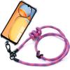 Case - E.F.CONNECTION - for Xiaomi Redmi 13C - Transparent - Removable Cord - Shockproof Pink