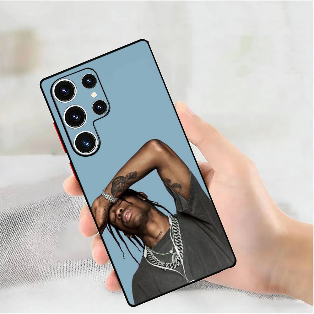 

Singer T-Travis S-Scott Phone Case For Samsung Galaxy S 24,25,23,22,21,20 Plus Ultra 5G Lite Shockproof Cover Samsung S20lite5G