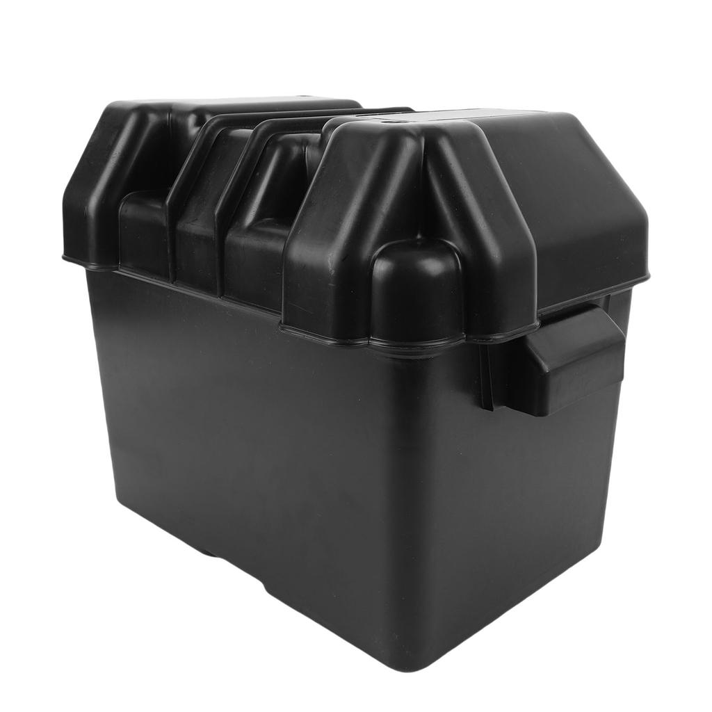 Marine Battery Box Heavy Duty 12V Battery Case with Straps and Hardware for RV Automotive Boat Travel Trailer