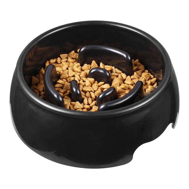 JINGRUIXIANG Anti-Tip Slow Feeder Pet Bowls (2-Pack)
