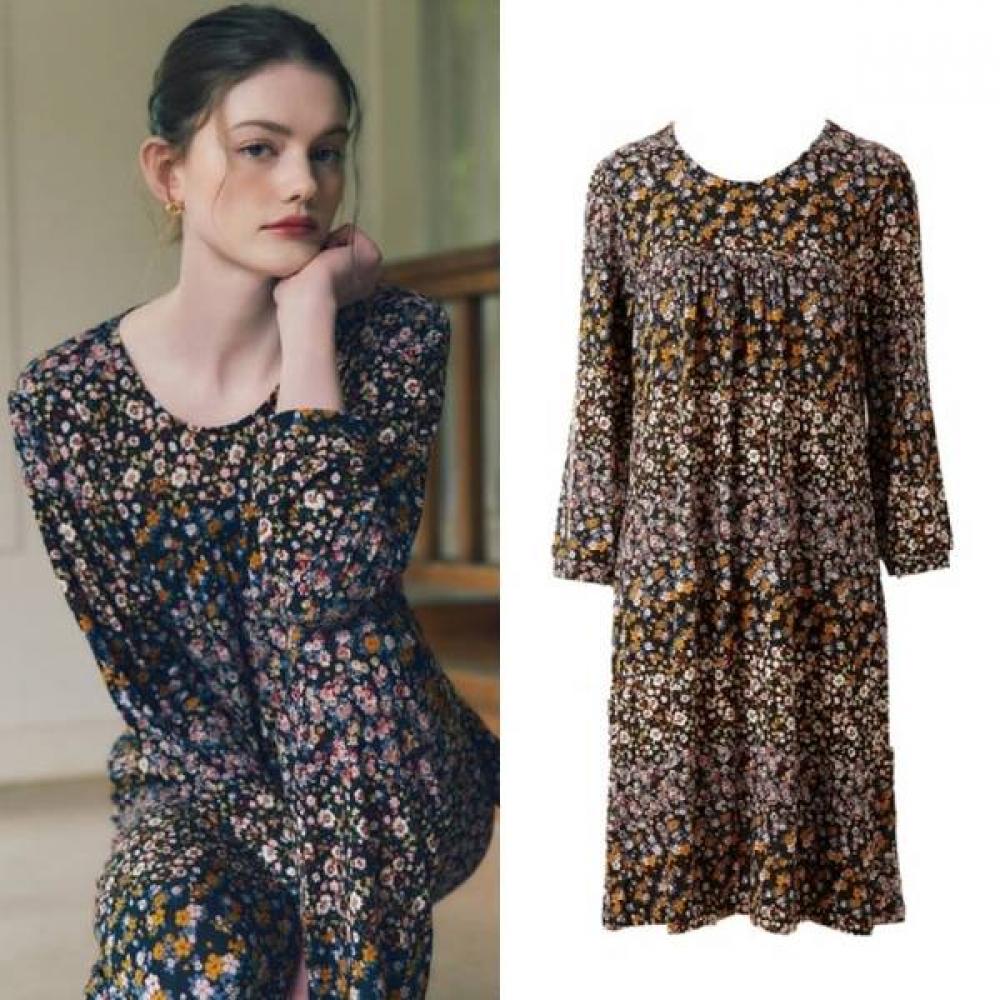 Wacoal Stretchy Modal Spandex Floral Print Dress Wgn377w 85(S)