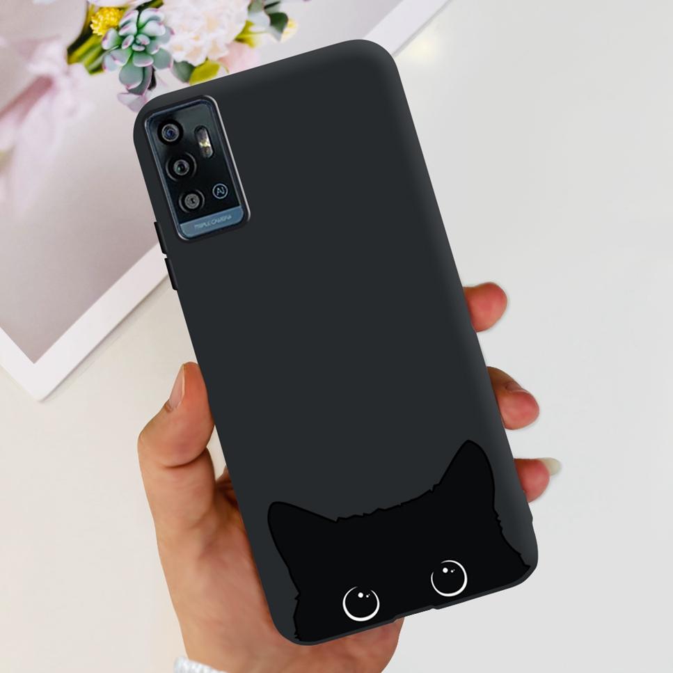 For ZTE Blade A71 6.52" Case Cartoon Dinosaur Football TPU Soft Silicone Cover For ZTE Blade A71 2021 A7030 Phone Cases Fundas