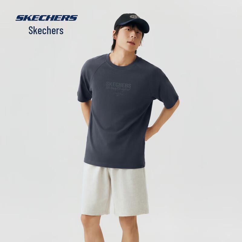 Skechers Men s Knit Short Sleeve T-Shirt L126M032 XL