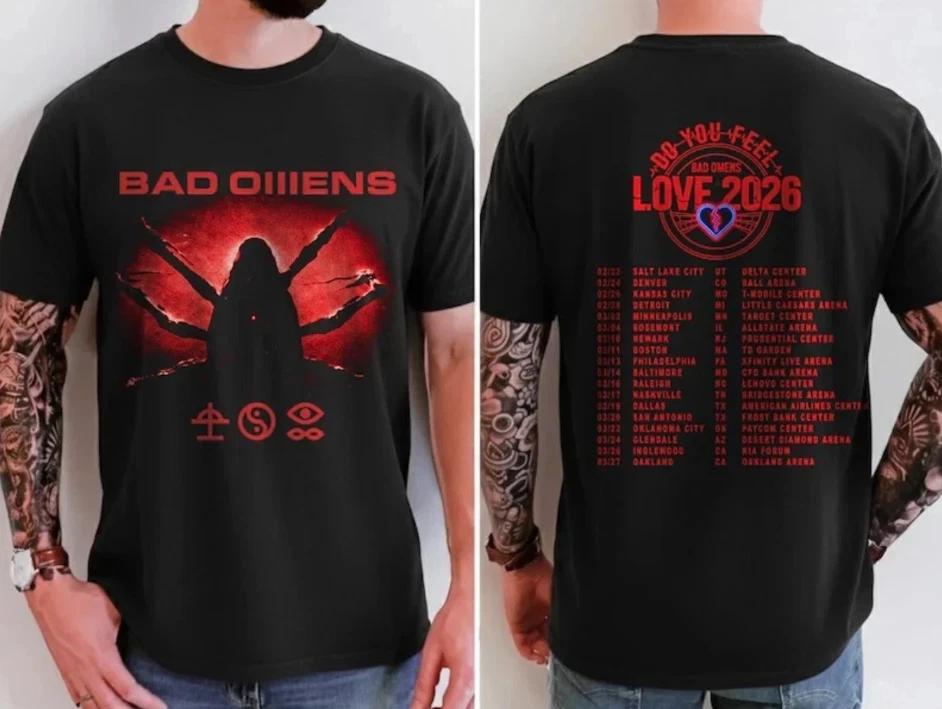 Bad Omens Love 2026 Tour Two Sides T-shirt S