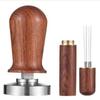 51mm wooden tamper & distributor needle set