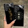 Sun Moon Mobile Cell Phone Case for Samsung Galaxy S26 S25 S24 S23 S22 S21 S20 Note20 Plus FE Ultra Glass Colorful Cover Cover