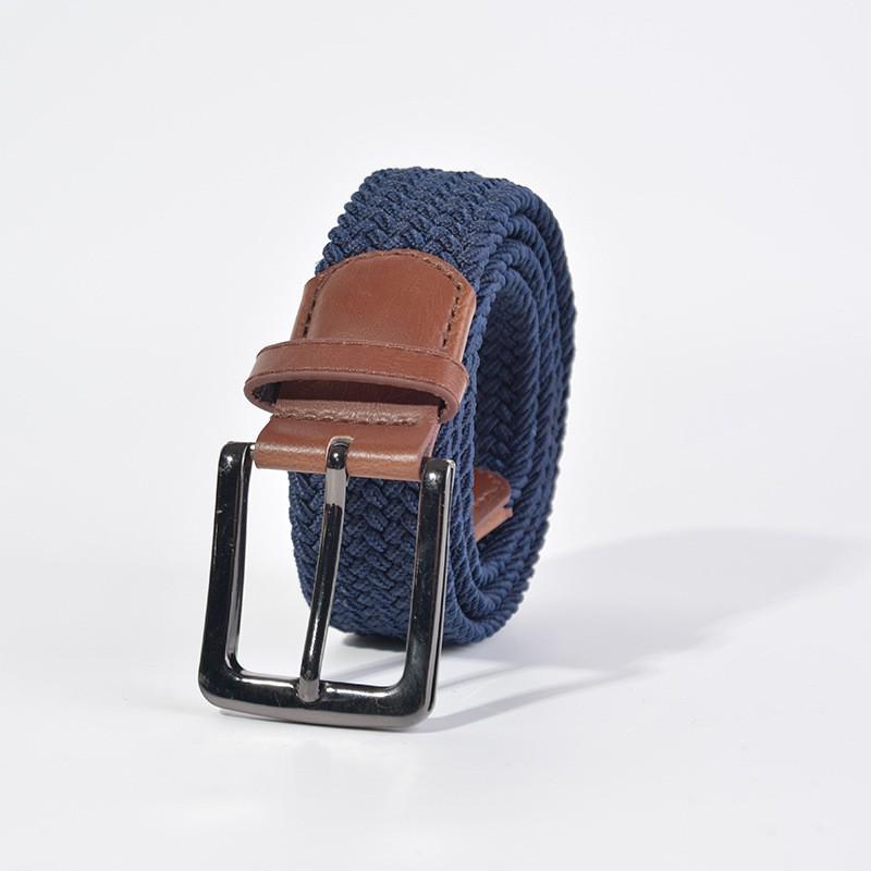 Korean Style Elastic Woven Canvas Belt for Men and Women - Casual and Versatile