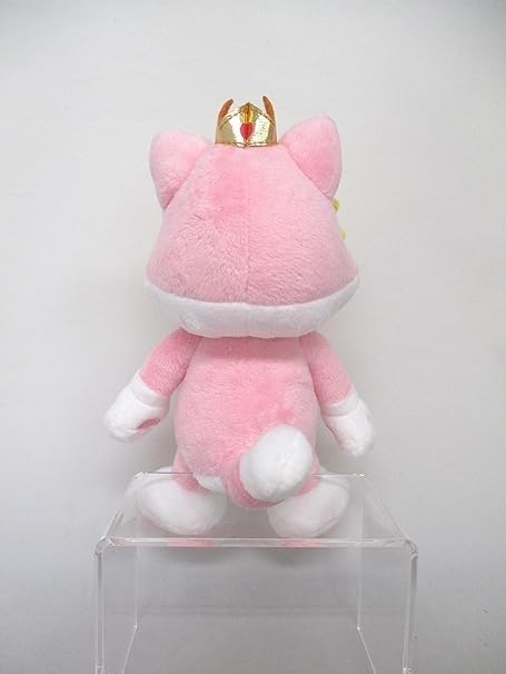 Sanei Boeki Super Mario 3D World 2-Piece Plush Set: Cat Mario (S) W14 x D12 x H24cm + Cat Peach (S) W11 x D8 x H22.5cm