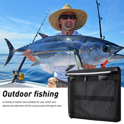 Boat Storage Bag Tear-Resistant Mesh Organizer Reflective Self-Adhesive Caddy for Gloves Tools Tackle Universal Ship Gear Holder