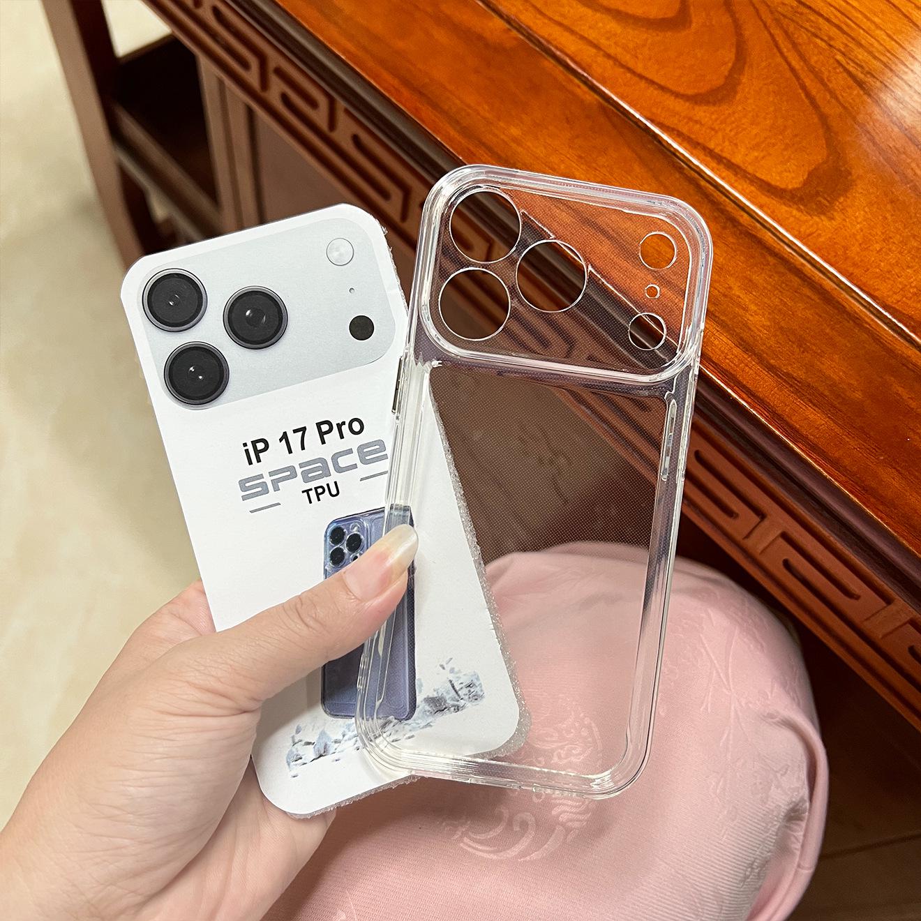 

iPhone 17 Case: Large Hole for 15 Pro Max, Electroplated Buttons, Drop-Proof, Soft Shell iPhone XS Max