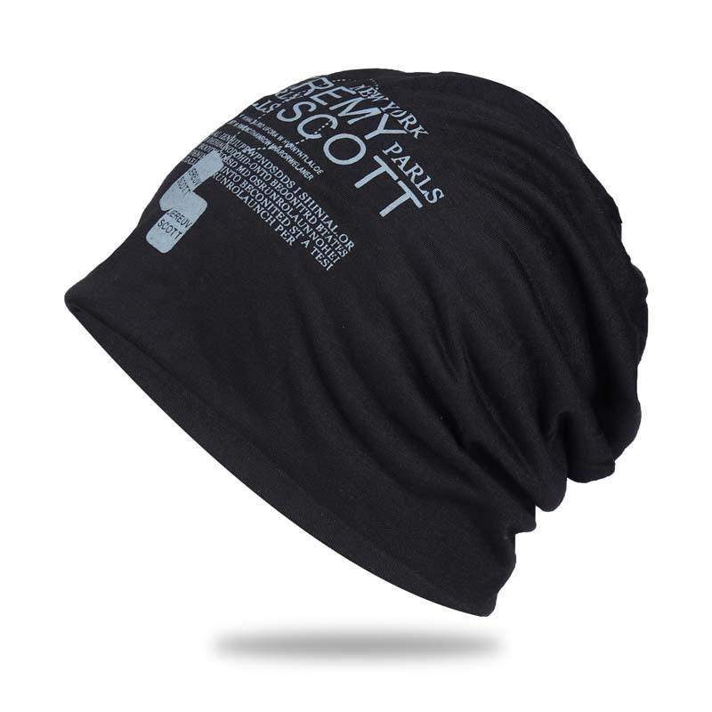 Hip Hop Letter Knit Beanie With Breathable Polyester For Adults Spring Autumn Wear