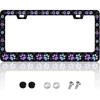 FIORDY Paw License Plate Frame Personalized Dog Cat License Plate Frames Auto Accessory Bracket Stainless Steel License Plate Holder with Screws for