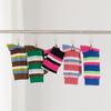 Women's Spring and Autumn Trend Color Striped Anti Woven Craft Tube Socks