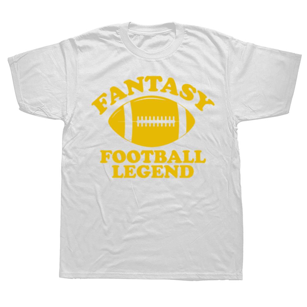 Funny Fantasy Football Legend Graphic 100% Cotton T-shirts Men Women's Fashion Casual Tshirt Dad Oversized Streetwear T Shirt