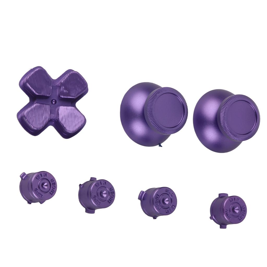 Game Controller Aluminum Alloy Buttons Thumb Stick Set Replacement Parts