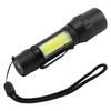 Rechargeable Flashlight 4 Modes High Brightness Metal Flashlight with COB Sidelight for Outdoor Camping Emergency